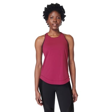  Sweaty Betty Breathe Easy Run Kadın Kırmızı Koşu Tank Top