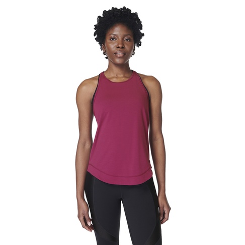  Sweaty Betty Breathe Easy Run Kadın Kırmızı Koşu Tank Top