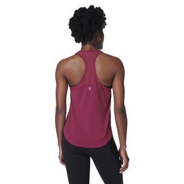  Sweaty Betty Breathe Easy Run Kadın Kırmızı Koşu Tank Top