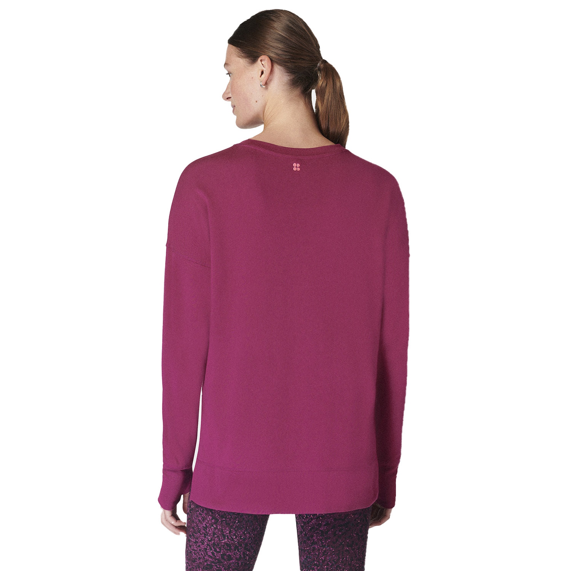 Sweaty Betty After Class Longline Sweatshir Kadın Kırmızı Sweatshirt