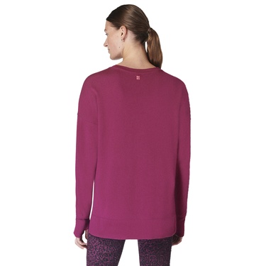  Sweaty Betty After Class Longline Sweatshir Kadın Kırmızı Sweatshirt