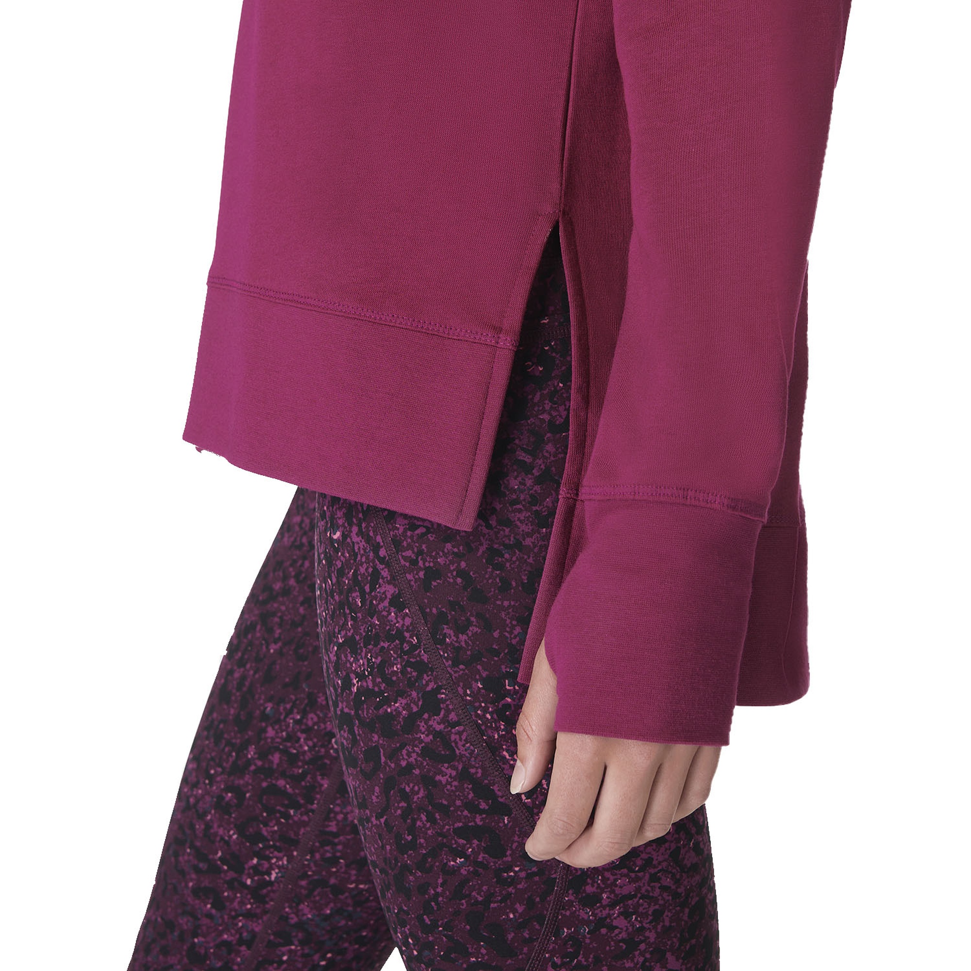 Sweaty Betty After Class Longline Sweatshir Kadın Kırmızı Sweatshirt