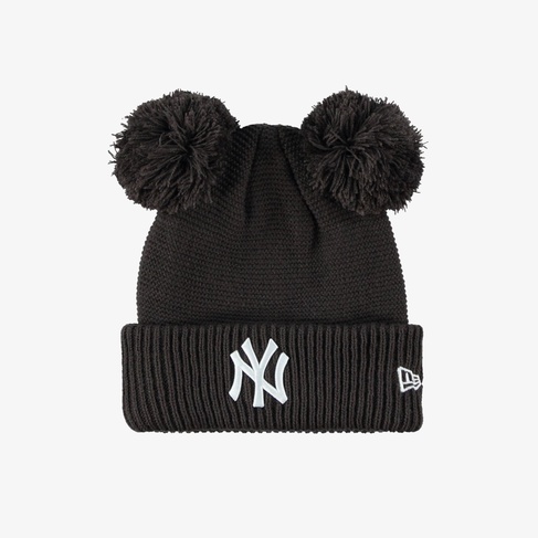  New Era New York Yankees Double Pom Kadın Kahverengi Bere