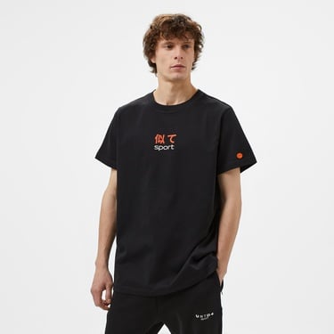  United4 Sport Training Dept Erkek Siyah Antrenman T-Shirt