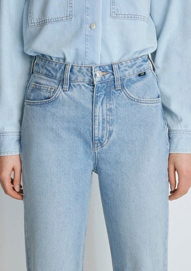  Mavi Victoria Real Blue Gölgeli Açık Mavi Jean Pantolon 101072-34111