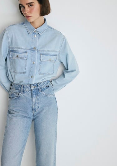  Mavi Victoria Real Blue Gölgeli Açık Mavi Jean Pantolon 101072-34111