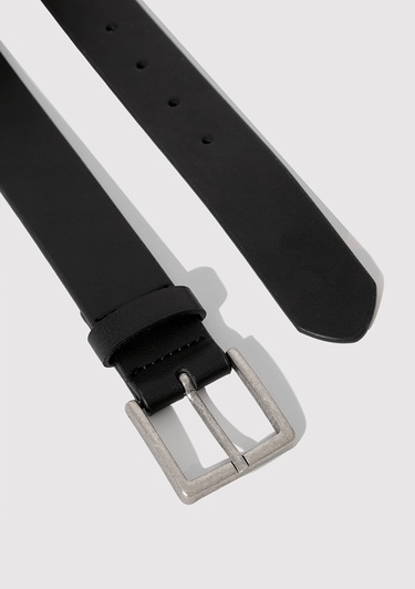  Mavi Siyah Suni Deri Kemer 0911876-900