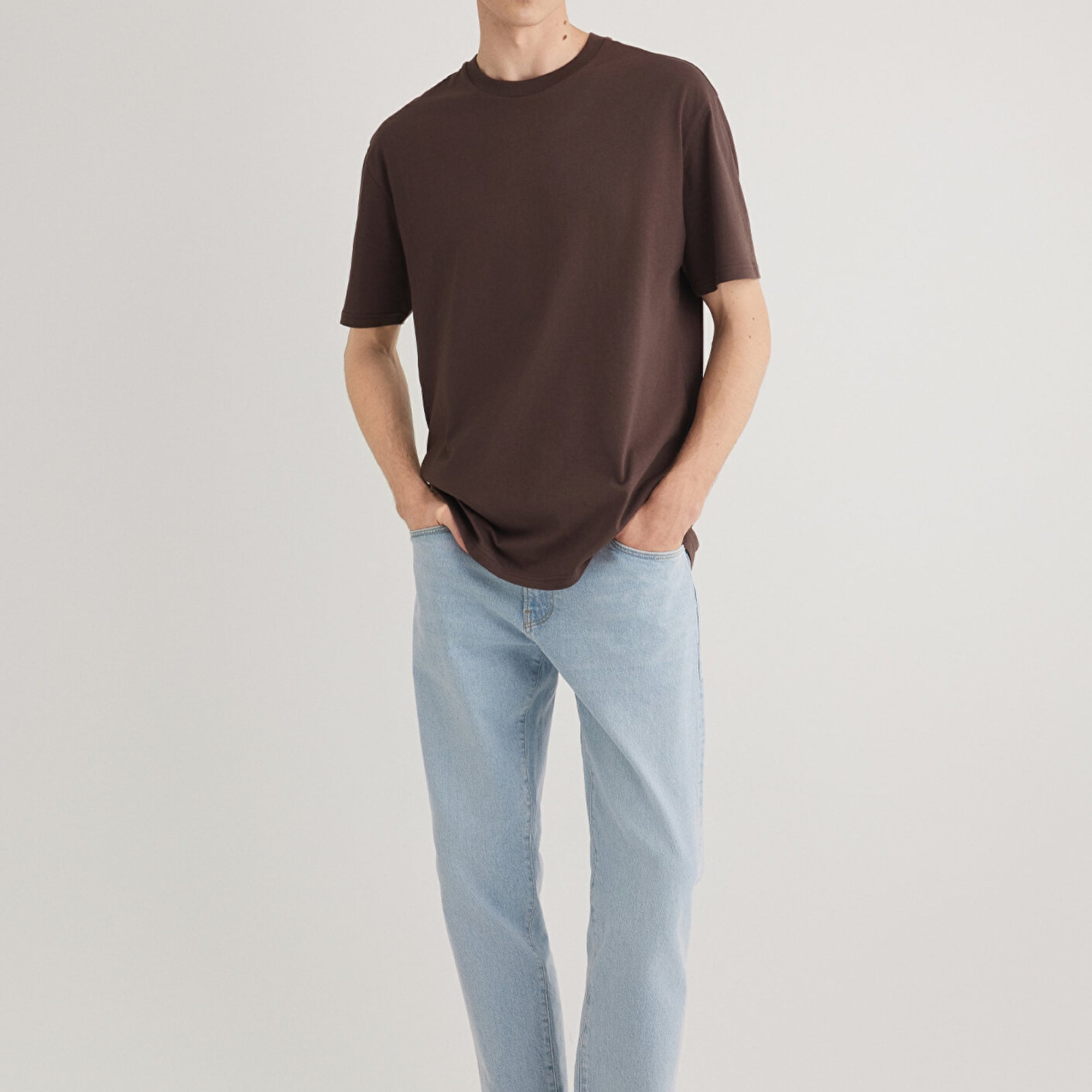 Mavi 2li Erkek Basic Tişört Loose Fit / Bol Rahat Kesim 0612317-70251