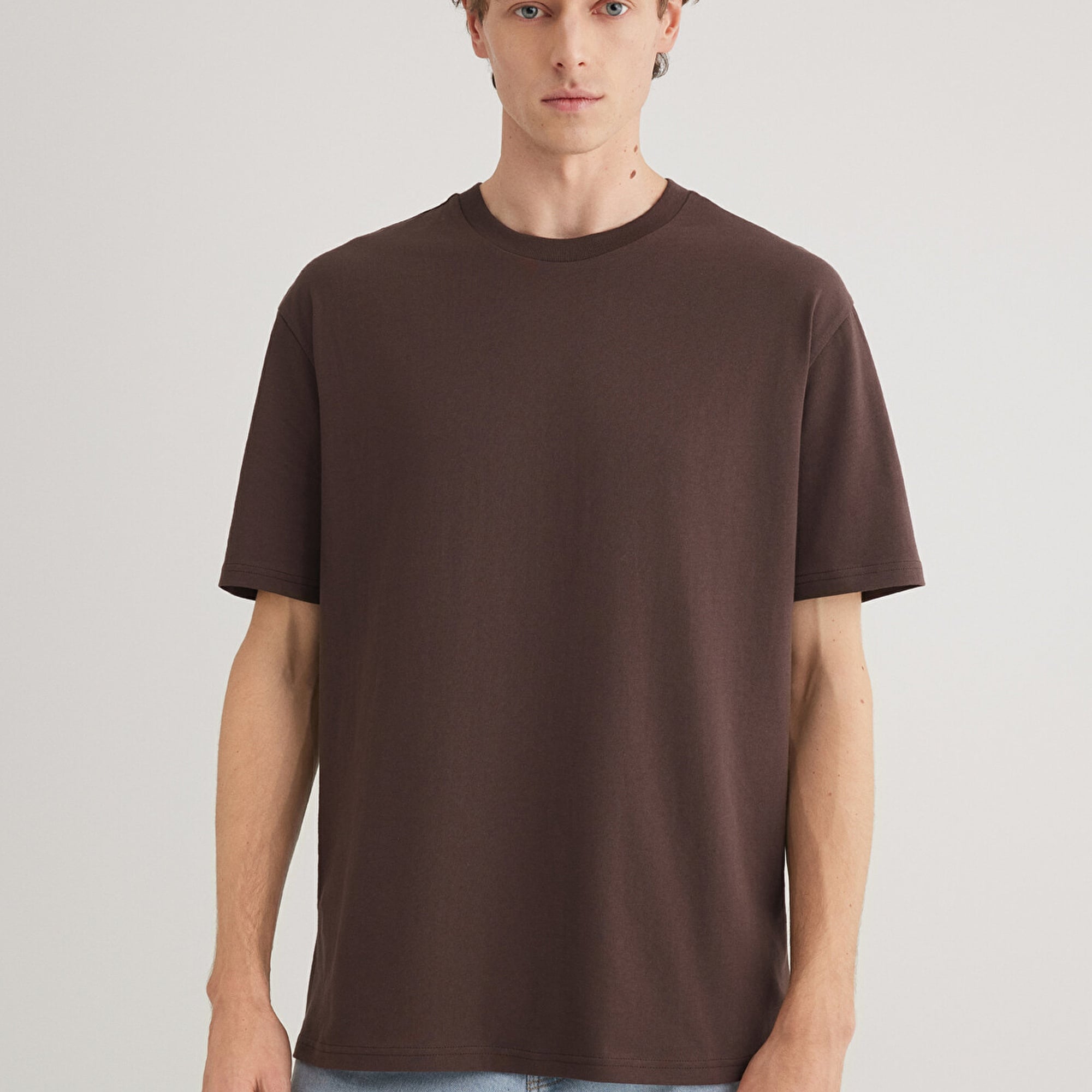 Mavi 2li Erkek Basic Tişört Loose Fit / Bol Rahat Kesim 0612317-70251