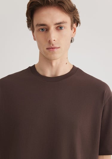  Mavi 2li Erkek Basic Tişört Loose Fit / Bol Rahat Kesim 0612317-70251