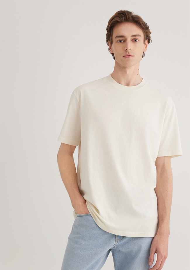  Mavi 2li Erkek Basic Tişört Loose Fit / Bol Rahat Kesim 0612317-70251