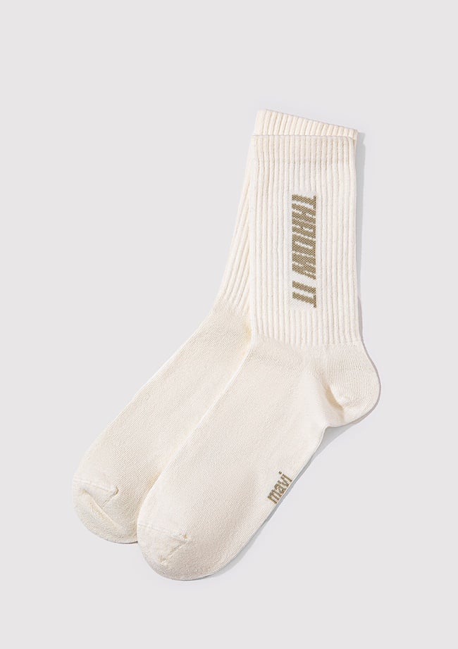  Mavi Ekru Soket Çorap 0911755-34671