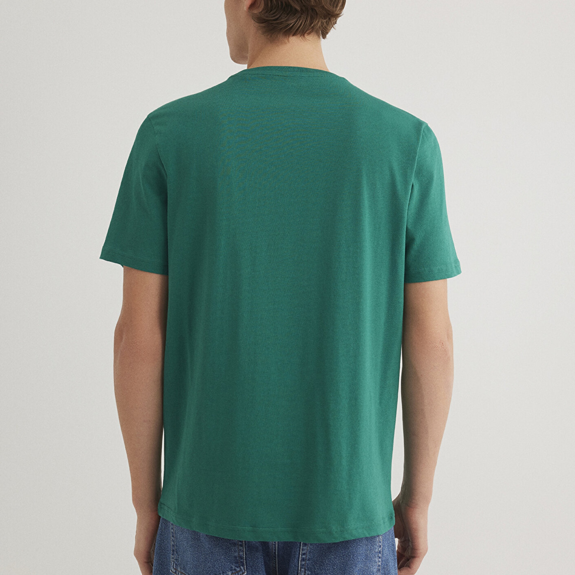 Mavi Mavi Logo Baskılı Yeşil Tişört Regular Fit / Normal Kesim 0610635-71916