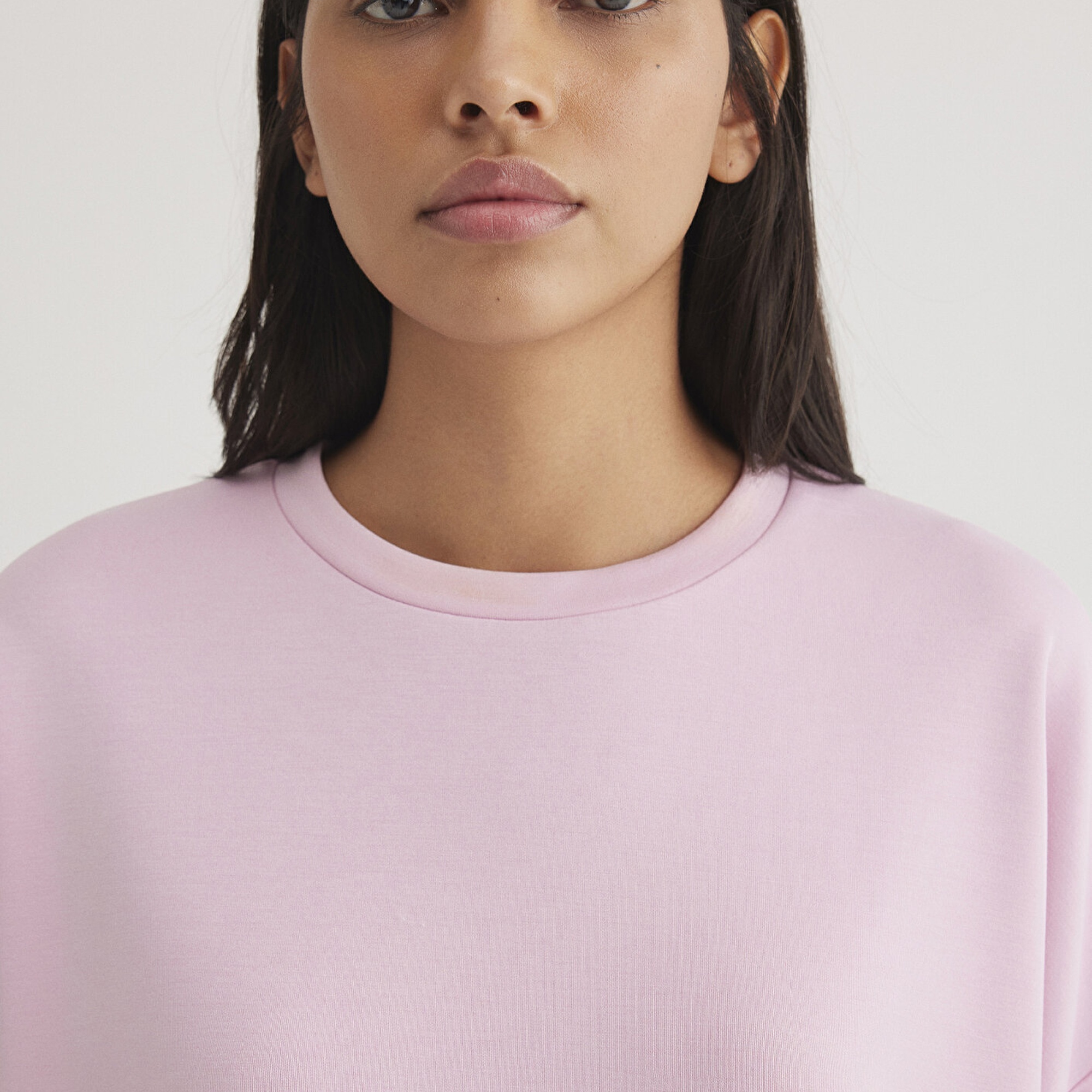 Mavi Bisiklet Yaka Pembe Sweatshirt 168837-71117