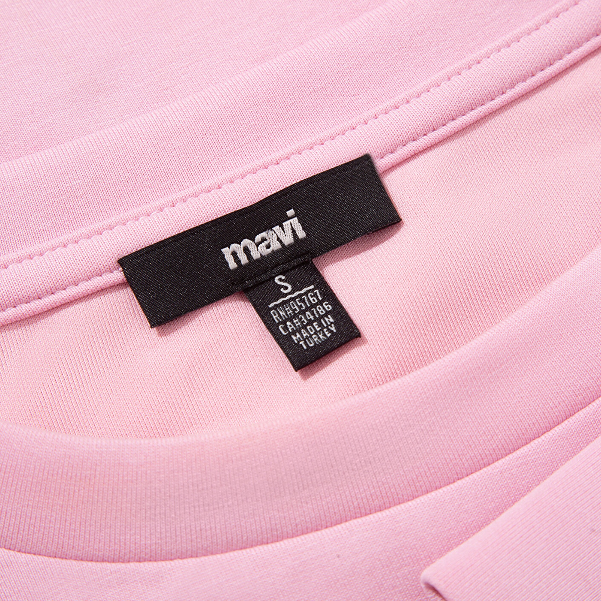 Mavi Bisiklet Yaka Pembe Sweatshirt 168837-71117