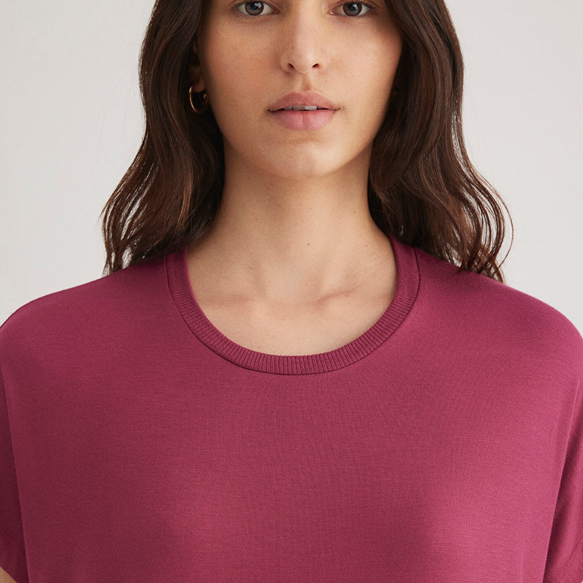 Mavi Bisiklet Yaka Pembe Tişört Regular Fit / Normal Kesim 1611649-70919