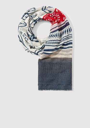  Mavi Ekru Şal 1912948-33004