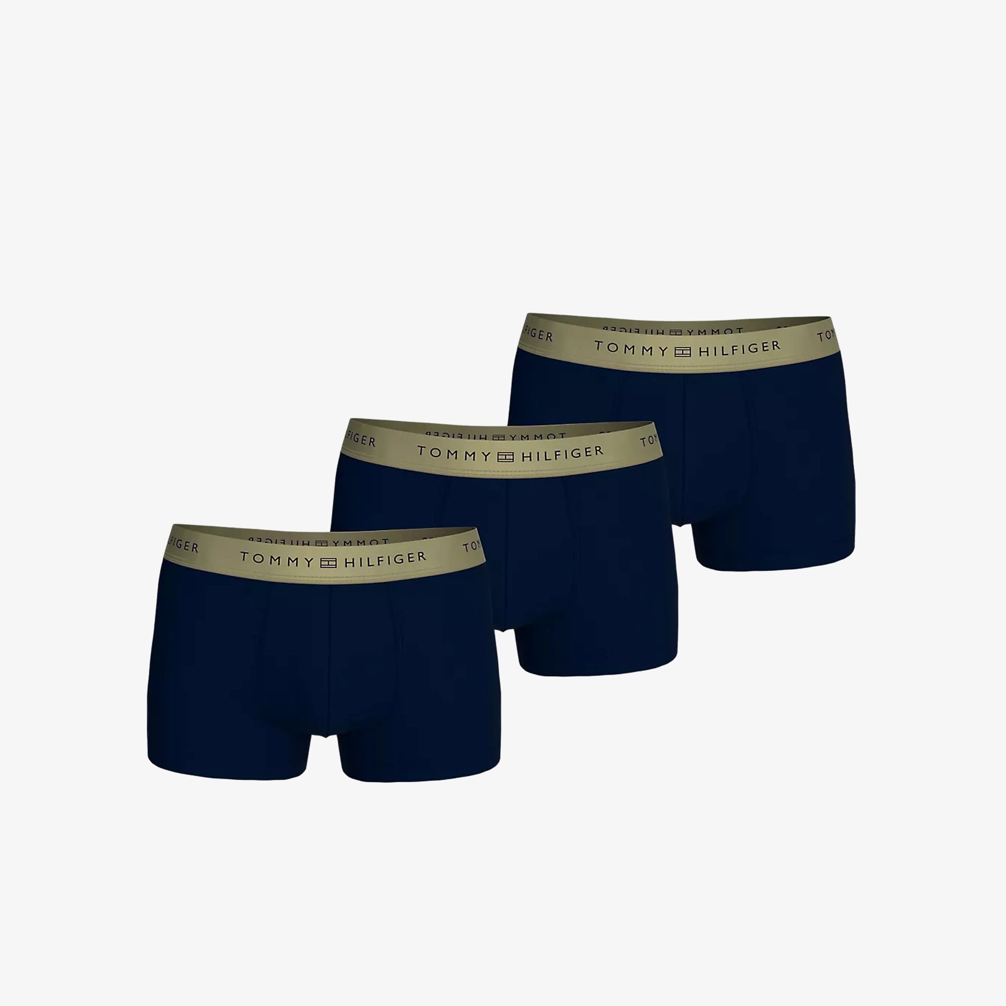 Tommy Hilfiger 3lü Metallic Erkek Lacivert Boxer