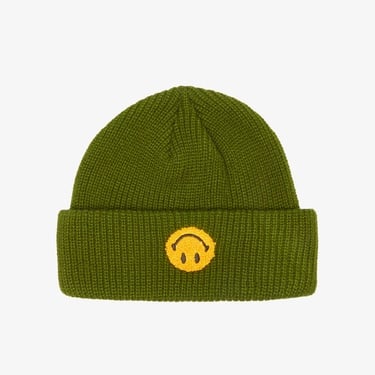  Market Smiley Upside Down Beanie Erkek Yeşil Bere