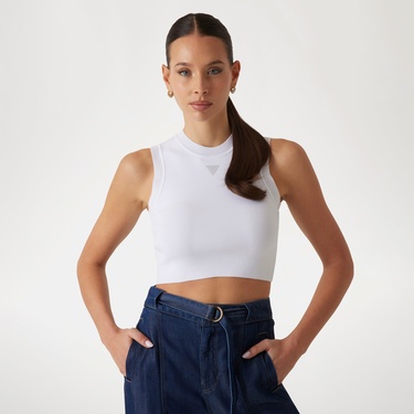  Guess Kadın Beyaz T-Shirt