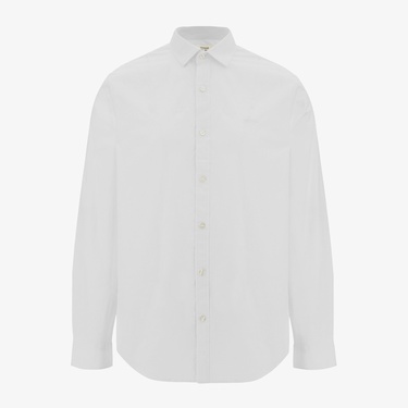  Guess Ls Basic Shirtmpact Popeline 106 Erkek Beyaz Gömlek