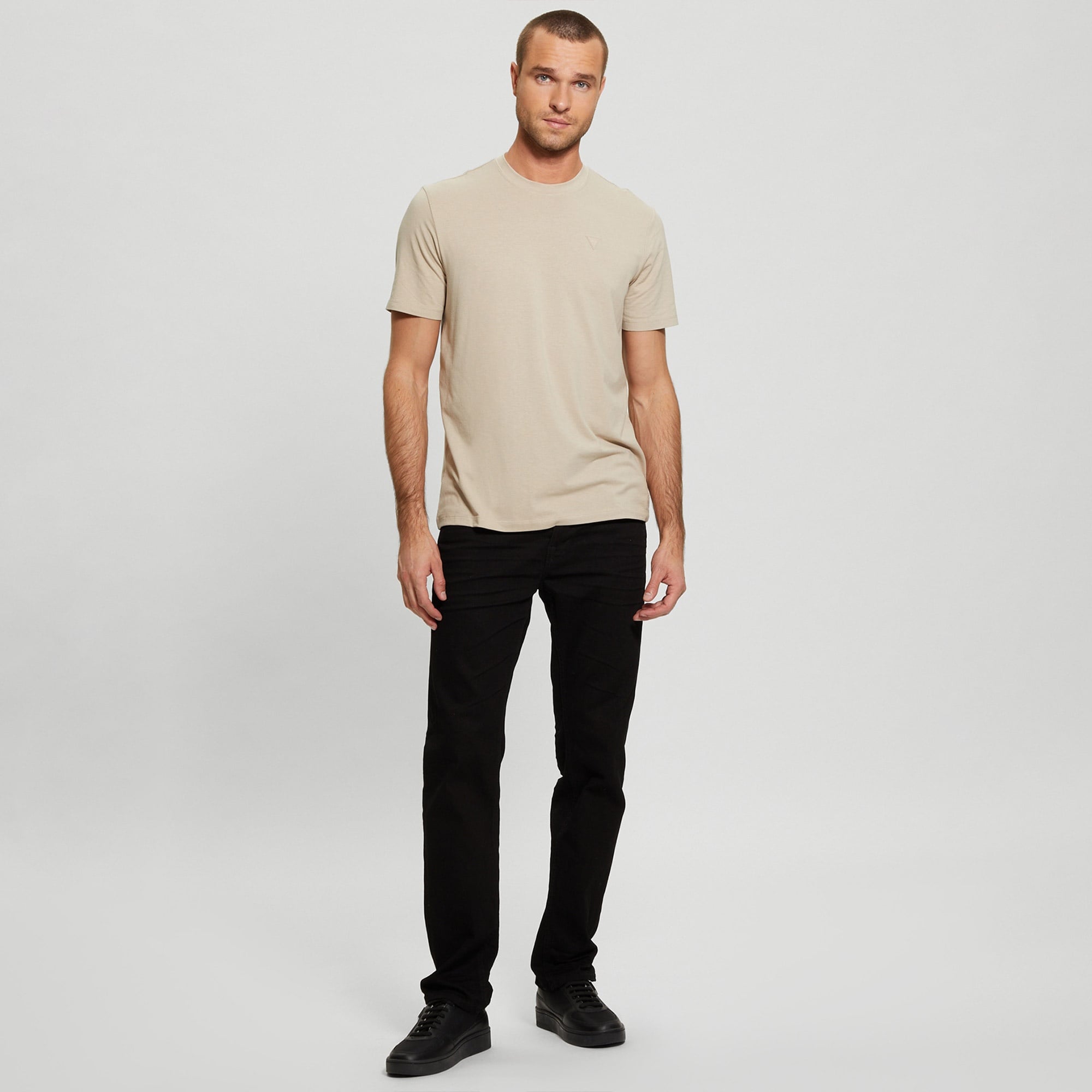 Guess Hedley Erkek Bej T-Shirt