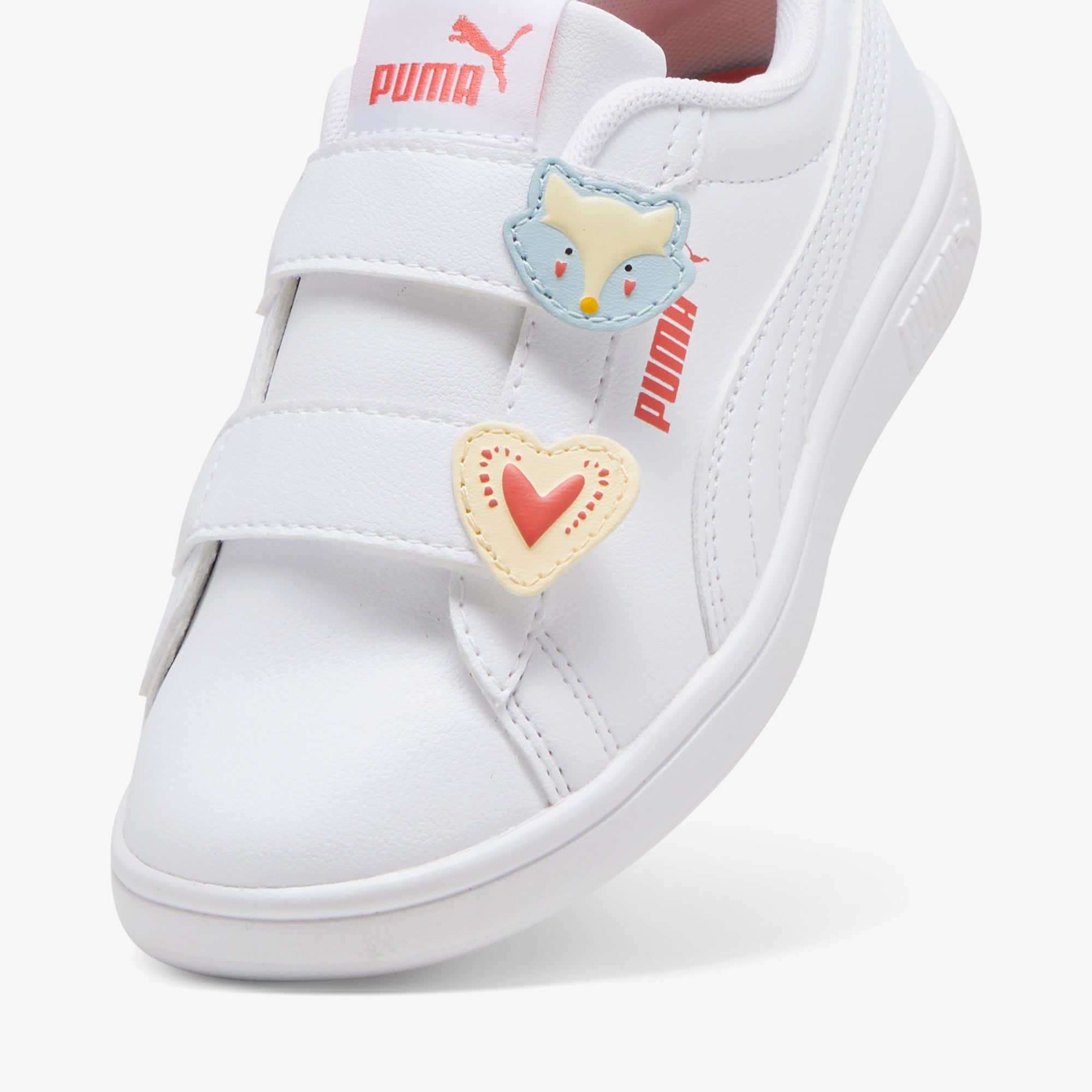 Puma Puma Smash 3.0 Badges V Ps Çocuk Beyaz Spor Ayakkabı Sneaker | FashFed Beyaz - 6. görsel