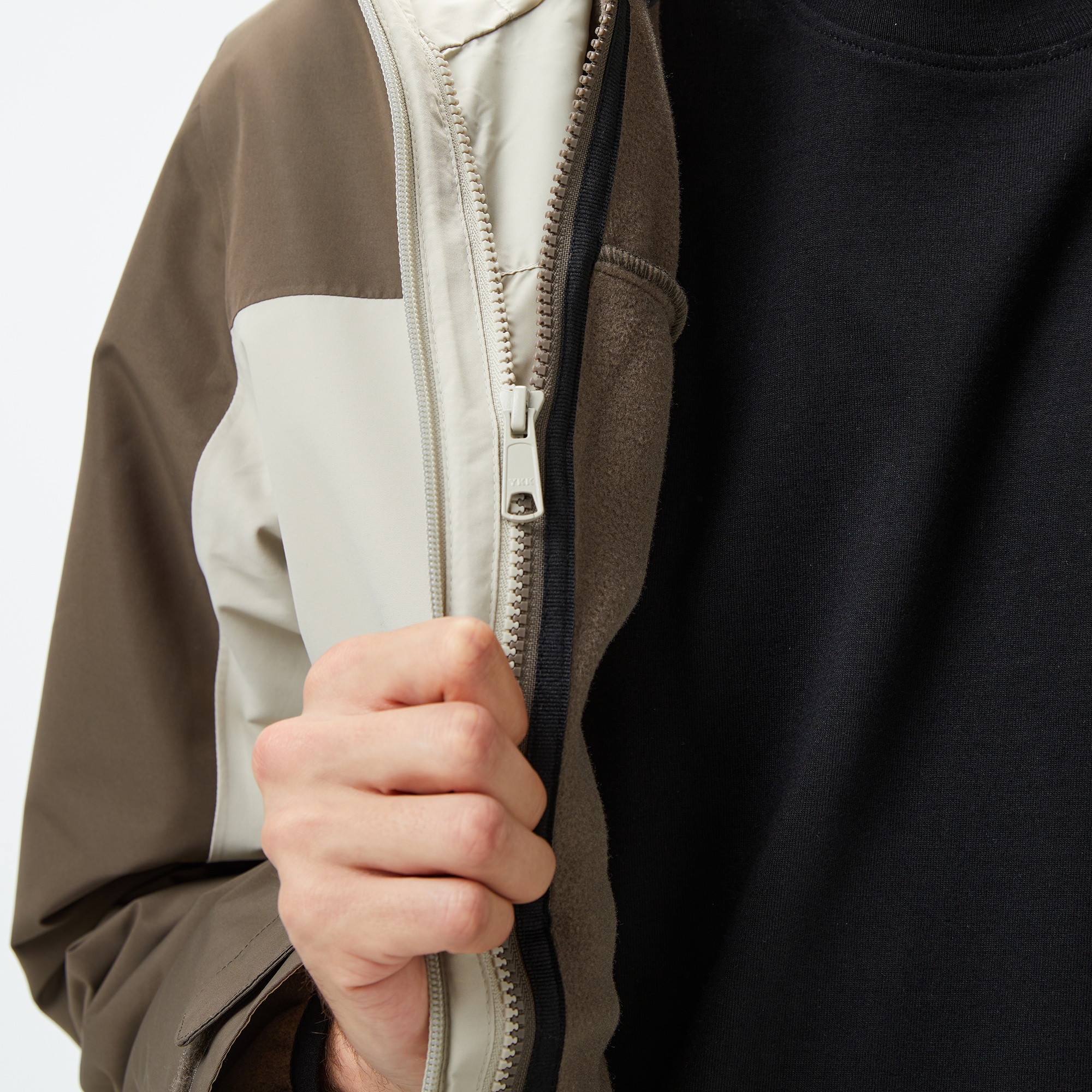 Jack Wolfskin Taubenberg 3In1 Erkek Gri Outdoor Ceketi