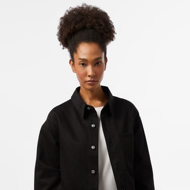  Calvin Klein Jeans Dad Denım Overshırt Kadın Siyah Gömlek