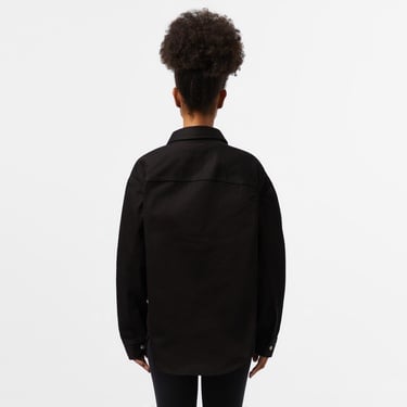  Calvin Klein Jeans Dad Denım Overshırt Kadın Siyah Gömlek