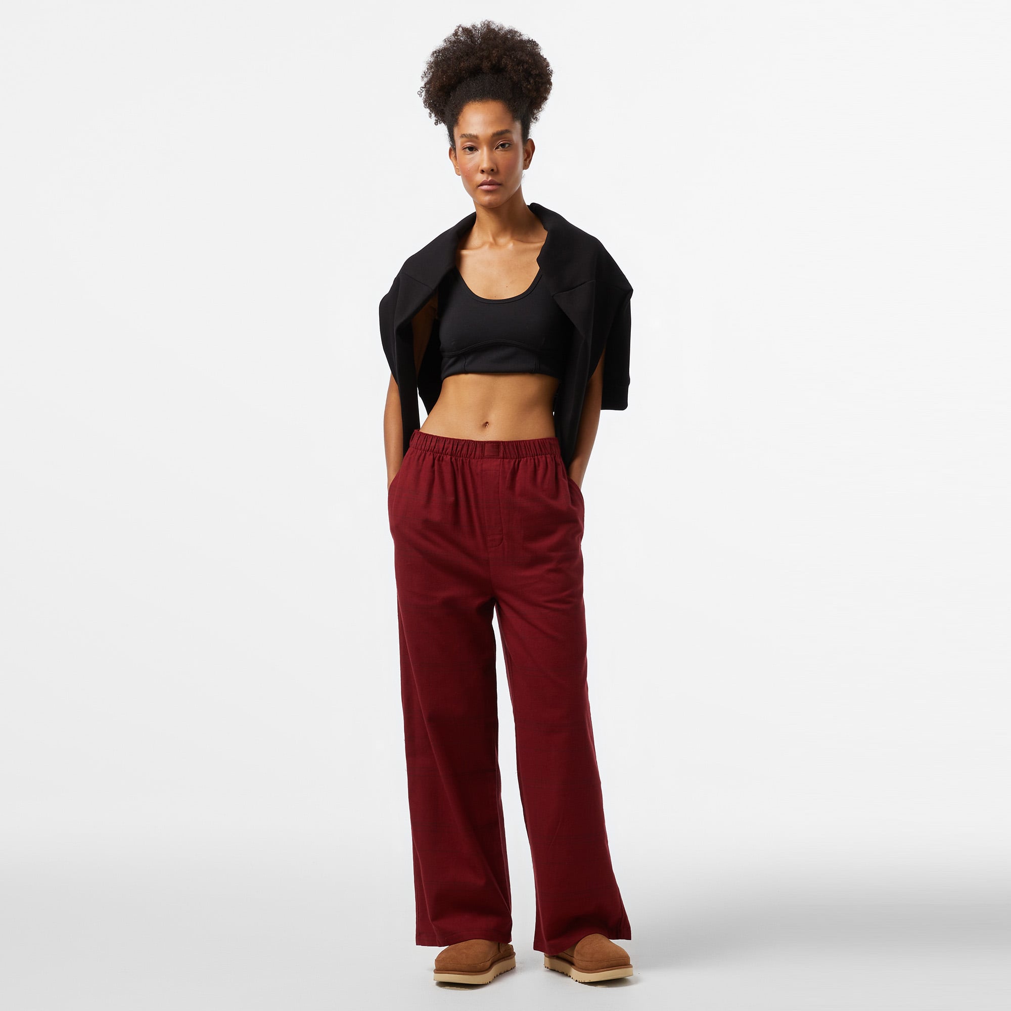  Calvin Klein Kadın Kırmızı Pijama Altı