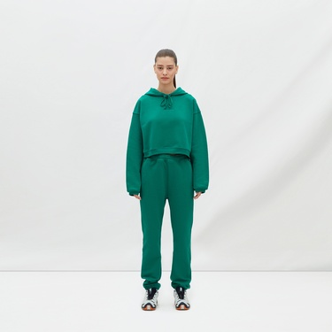  Les Benjamins Essentials Kadın Yeşil Hoodie