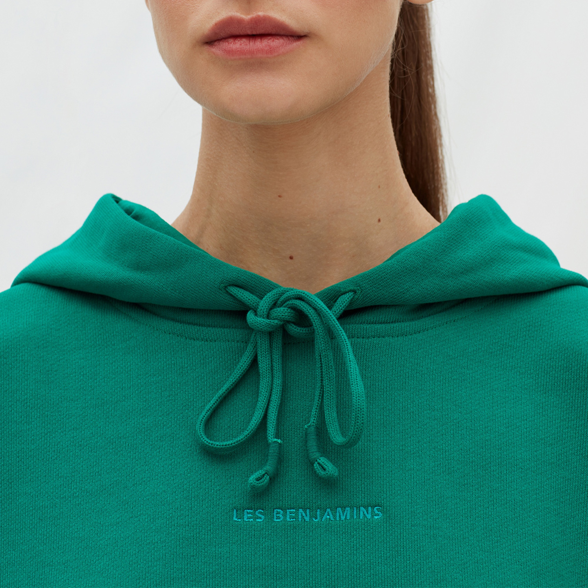Les Benjamins Essentials Kadın Yeşil Hoodie