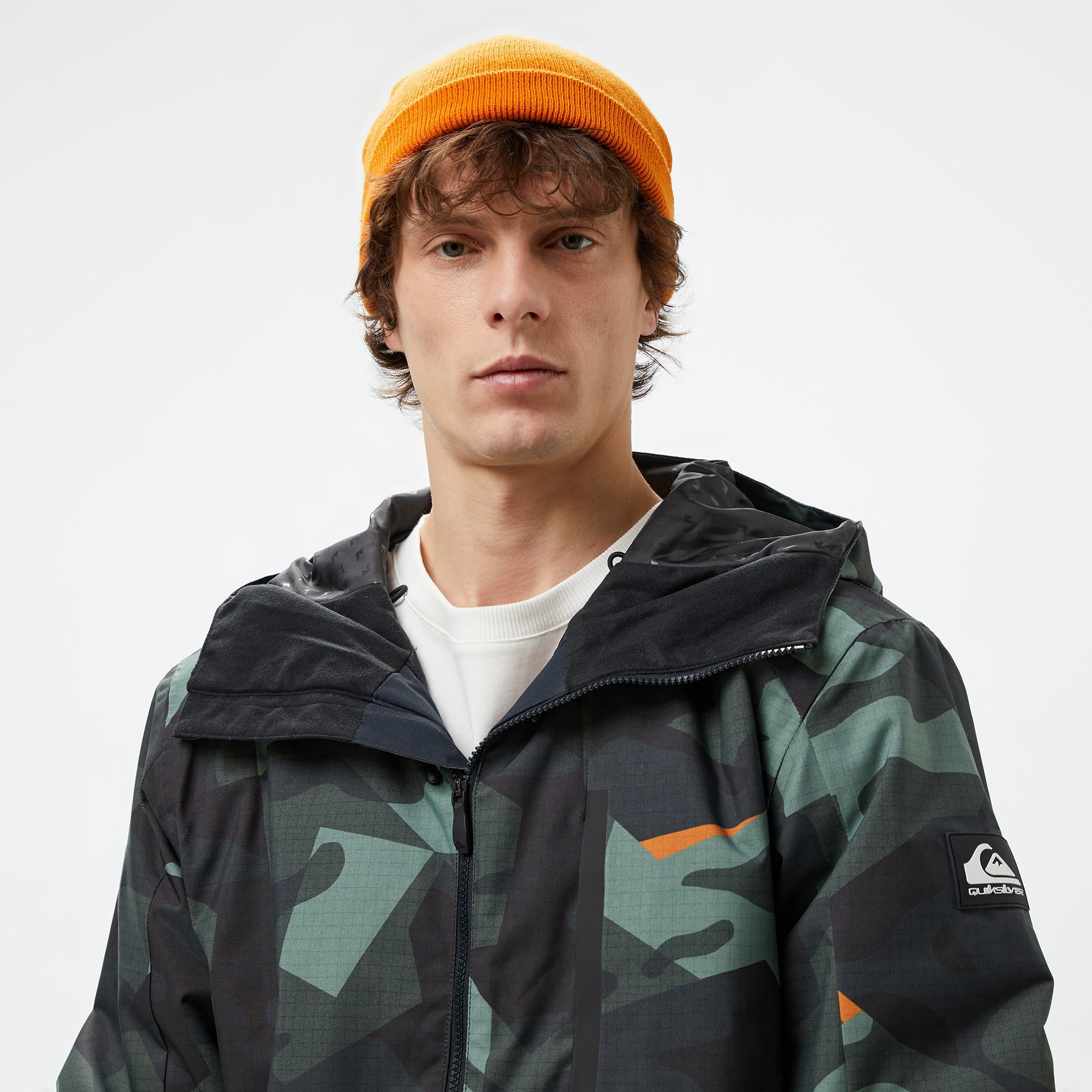 Quiksilver Mission Printed Erkek Renkli Kayak Montu