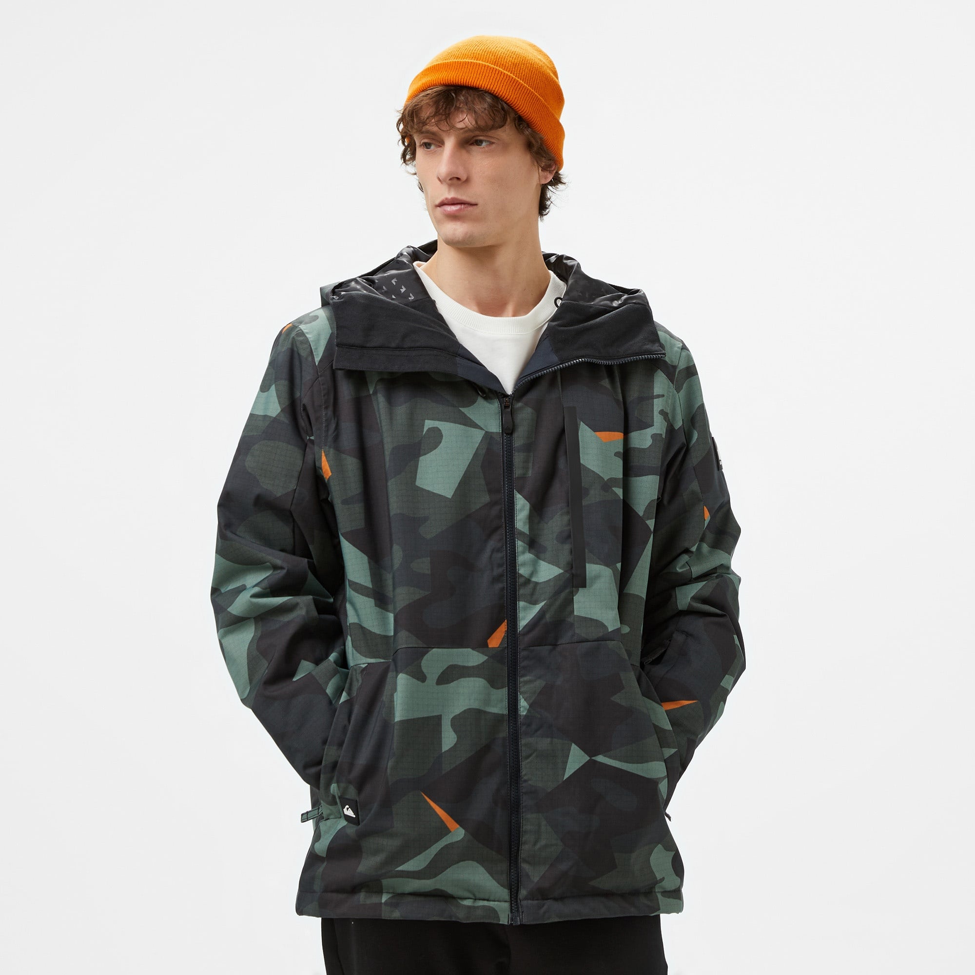 Quiksilver Mission Printed Erkek Renkli Kayak Montu