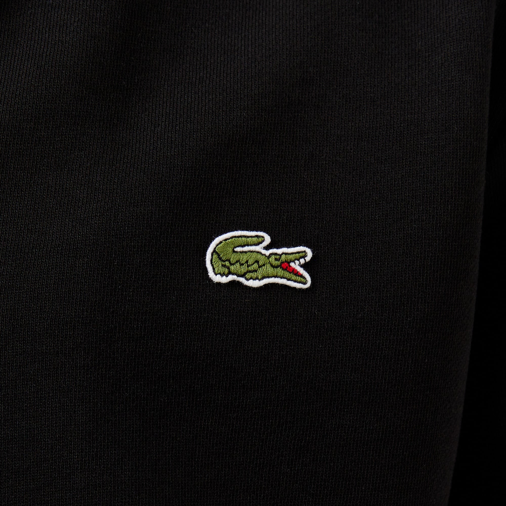 Lacoste Erkek Regular Fit Fermuarlı Siyah Sweatshirt