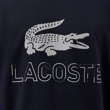  Lacoste Erkek Regular Fit Bisiklet Yaka Baskılı Lacivert T-Shirt