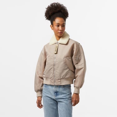  Calvin Klein Jeans Satin Aviator Kadın Gri Ceket