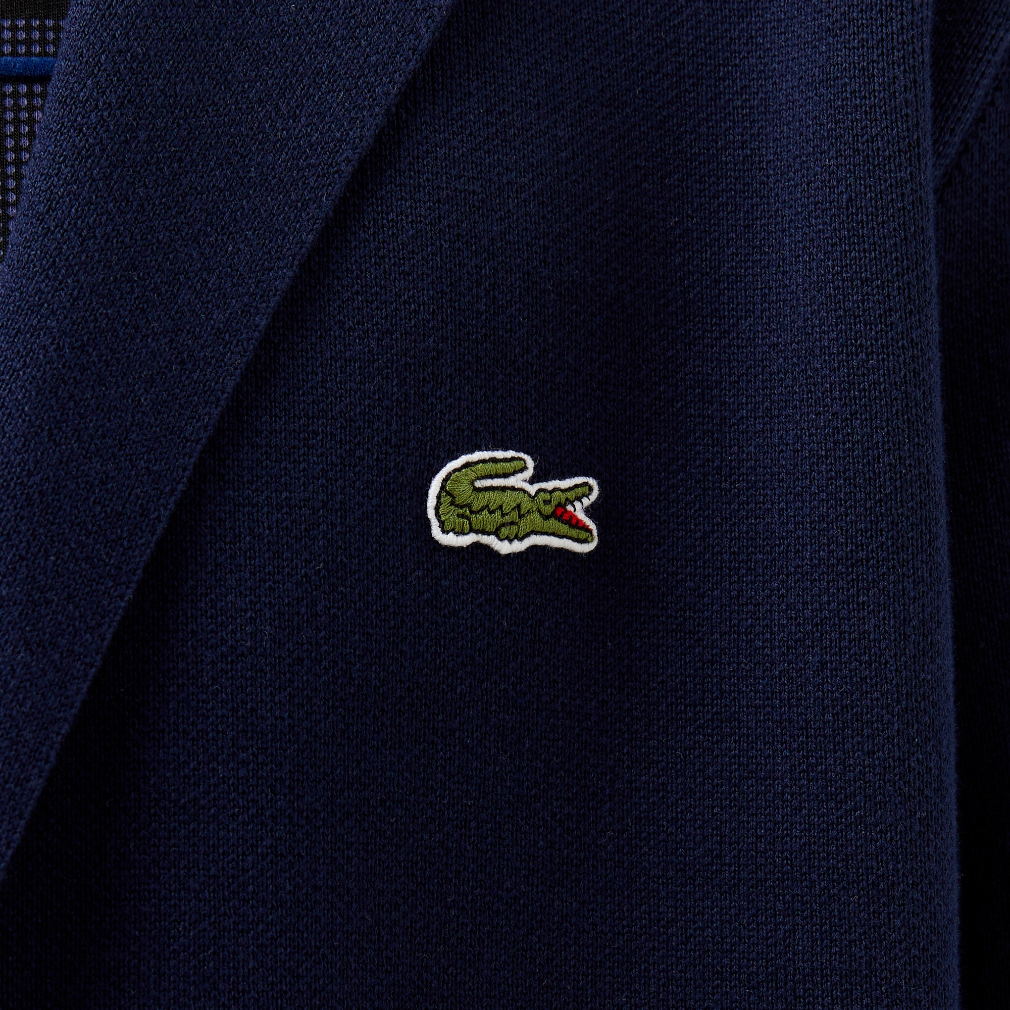 Lacoste Erkek Classic Fit V Yaka Lacivert Hırka