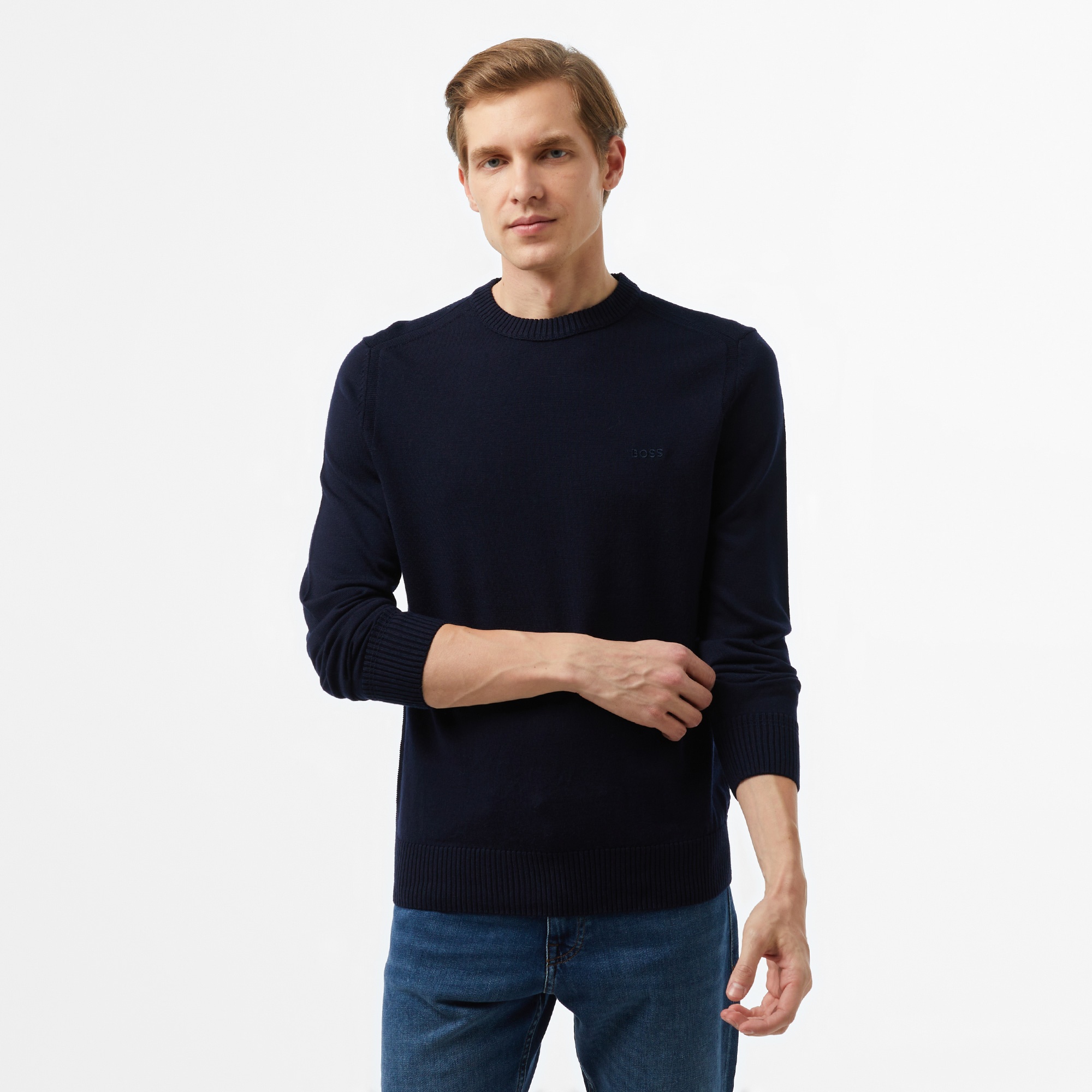 Boss Avac Erkek Lacivert Triko