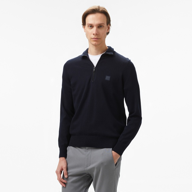  Boss Kanobix Erkek Lacivert Triko