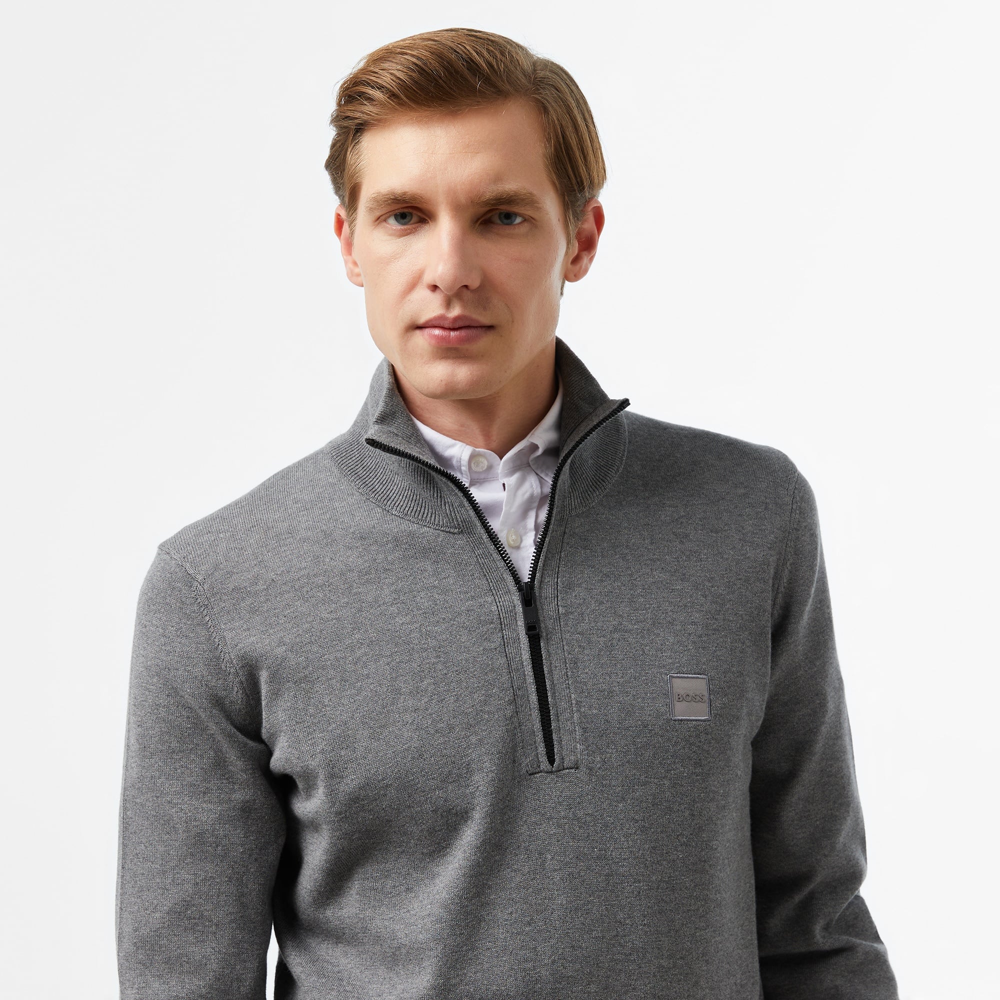 Boss Erkek Gri Triko