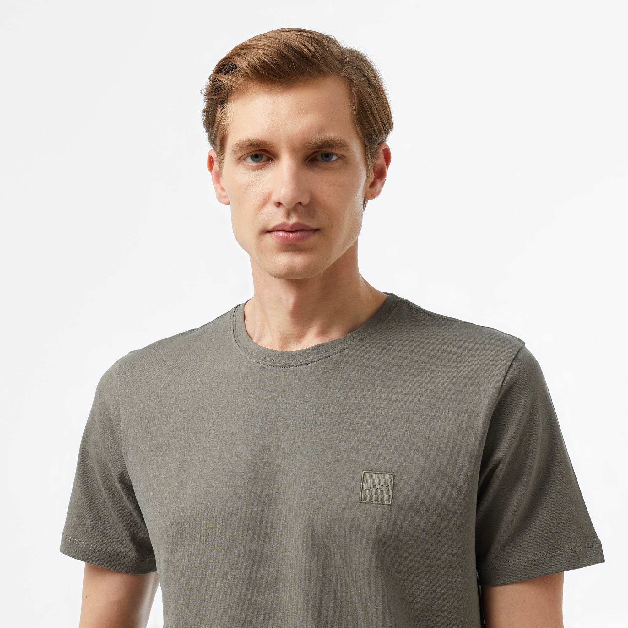 Boss Tales Erkek Gri T-Shirt