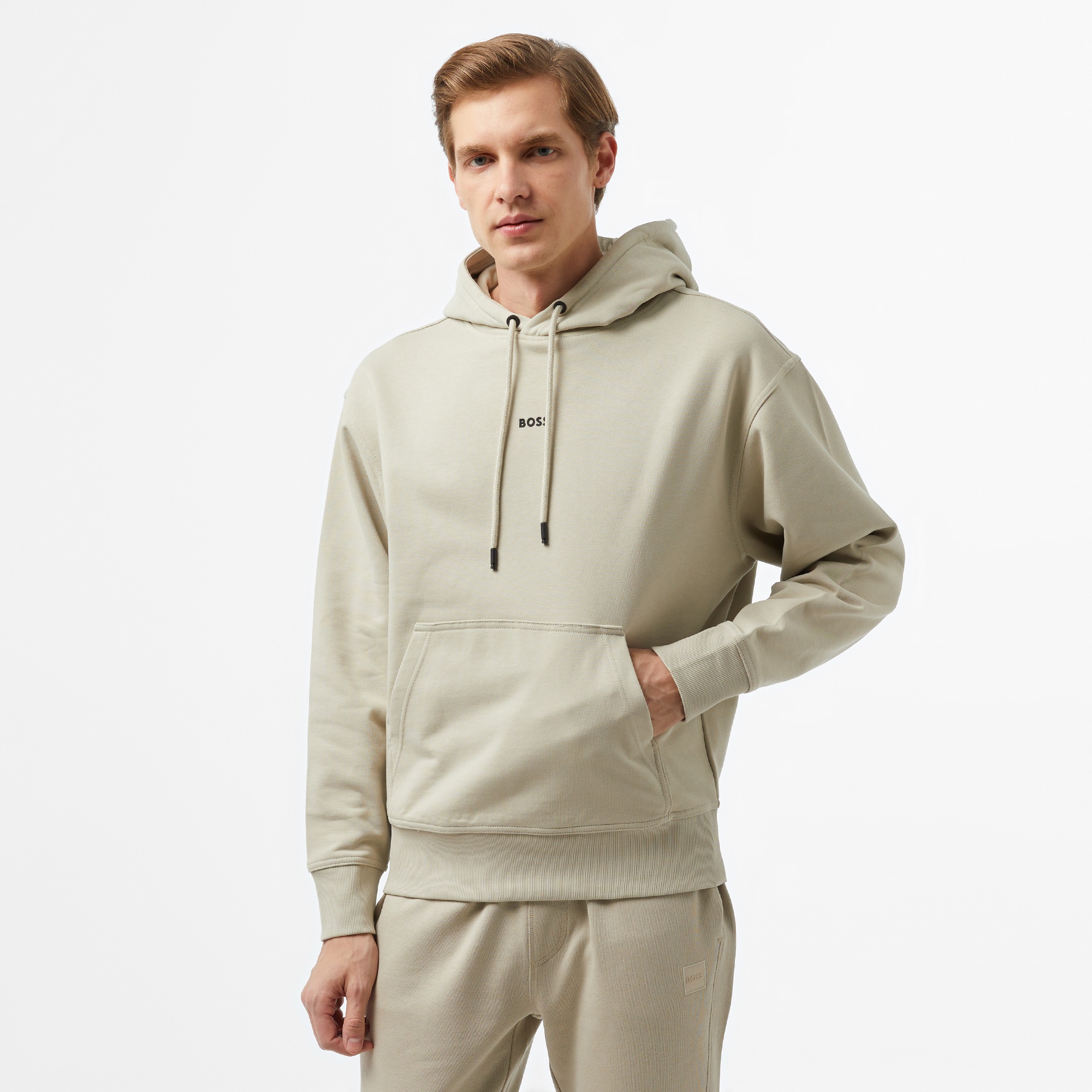 Boss Erkek Bej Sweatshirt