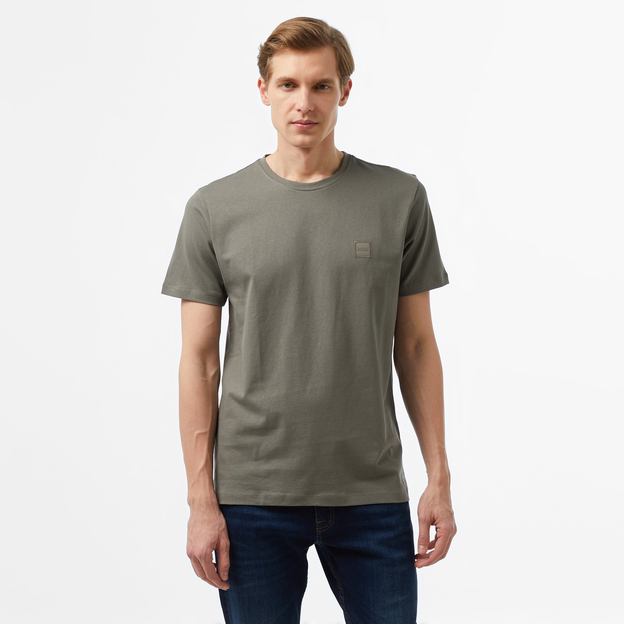 Boss Tales Erkek Gri T-Shirt