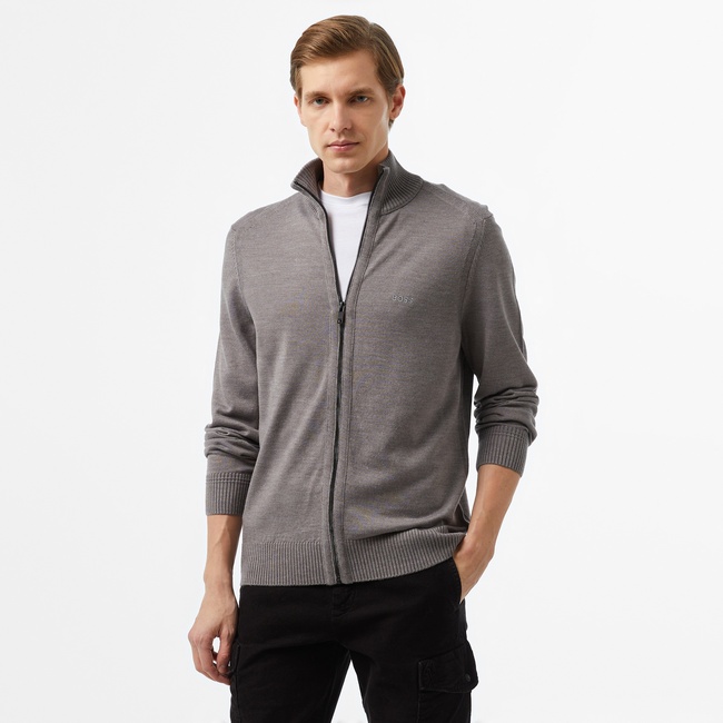  Boss Erkek Gri Hırka