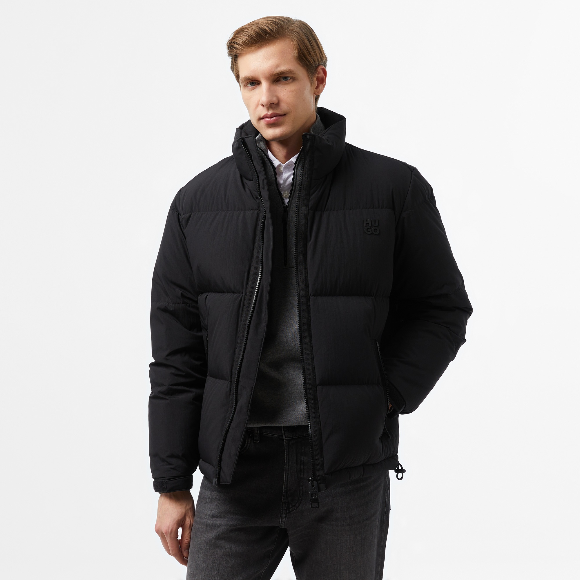 Hugo Erkek Siyah Mont