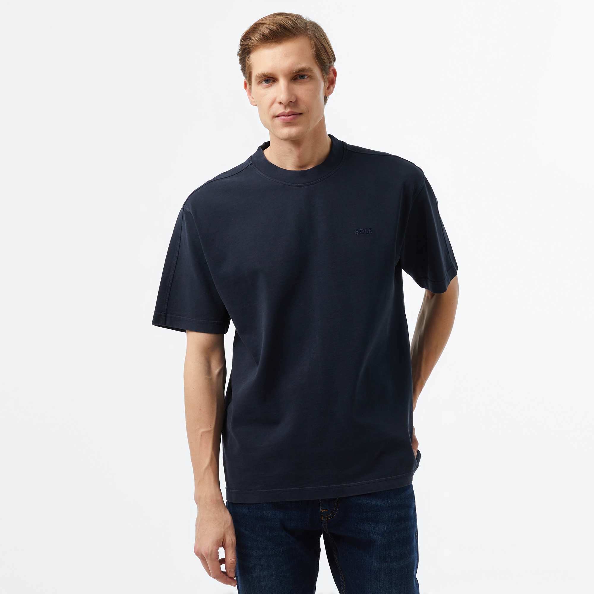 Boss Erkek Mavi T-Shirt