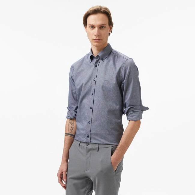  Boss Rickert Erkek Lacivert Gömlek