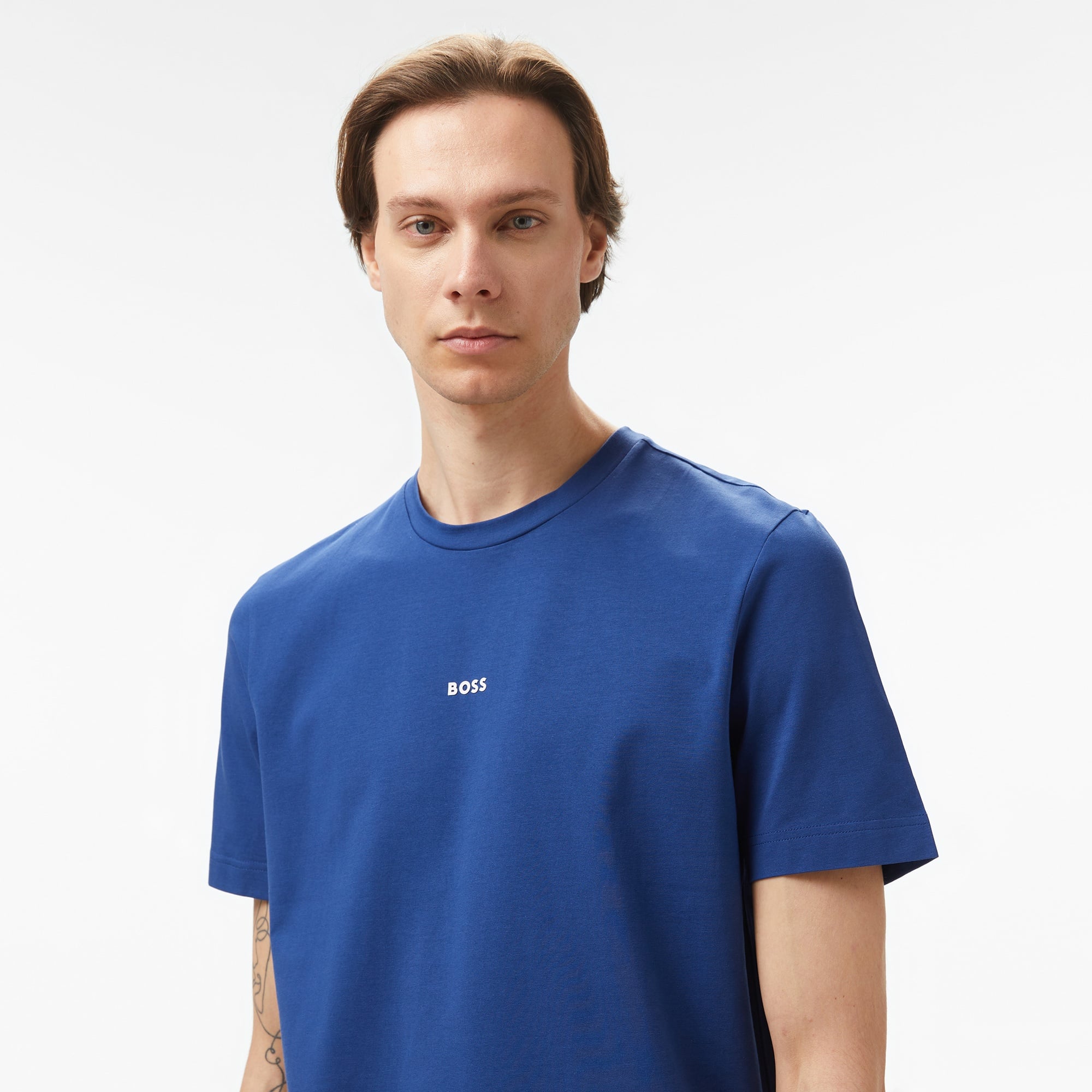 Boss Erkek Mavi T-Shirt